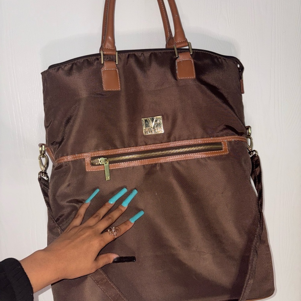 Diane Von Furstenberg Brown Tote Bag
